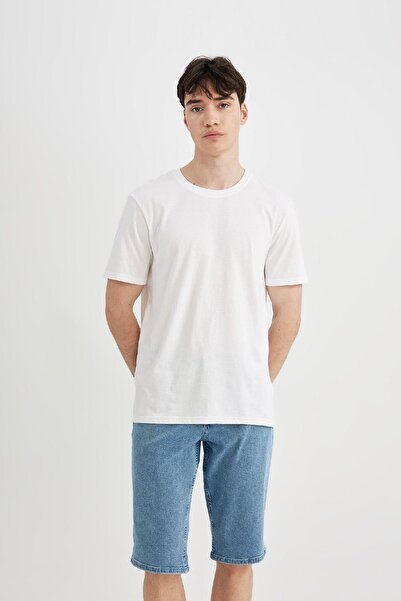 DeFacto Regular Fit Jean Bermuda Shorts A4805Ax24Sm