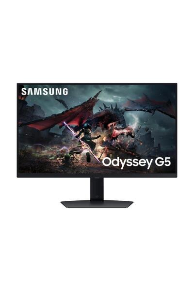 Samsung Monitor Samsung Odyssey G5 27 inch, QHD, IPS, 180 Hz, 1 ms(GTG), HDMI, Display Port, HAS