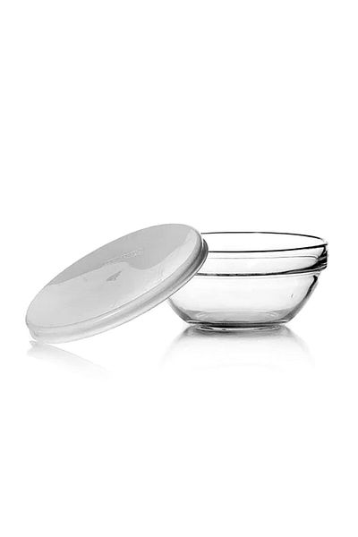 Luminarc Empilable Tempered Glass Salad Bowl with Lid White and Transparent 230ml