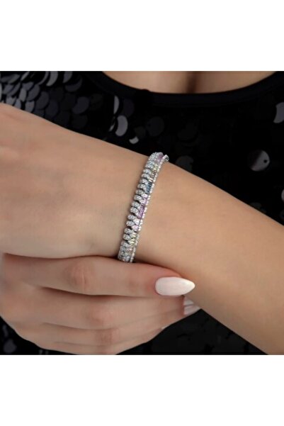 Zircon Rainbow Su Yolu Bileklik