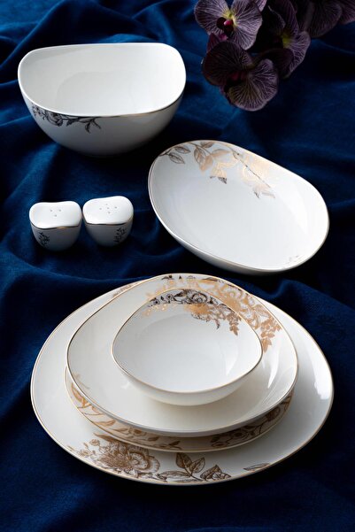 ACAR Blanca 6 Kişilik 29 Parça Porselen Yemek Takımı