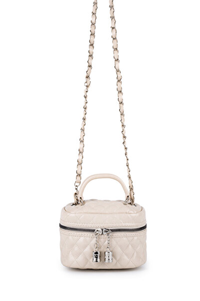 minebag Almira Women's Crossbody Bag - Artificial Leather, Cream