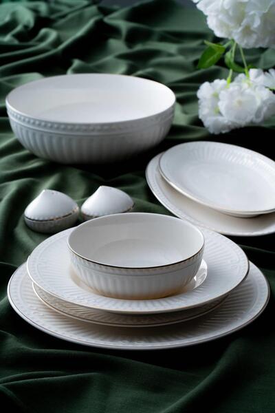 ACAR Doralie Gold 6 Kişilik 29 Parça Yemek Takımı