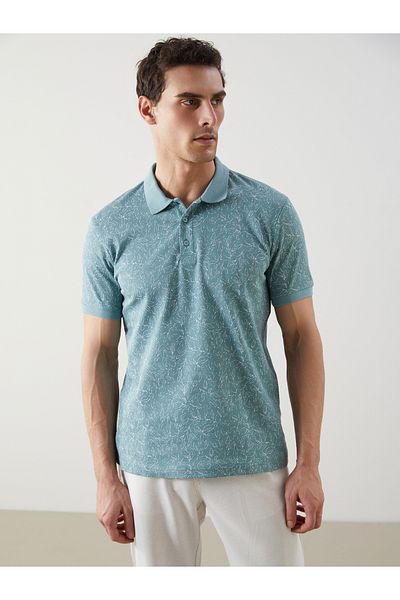LC Waikiki Ανδρικό μπλουζάκι Polo με κοντό μανίκι με σχέδιο