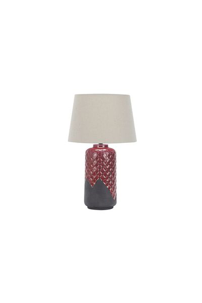 micasa Table Lamp 60W E27 White and Red