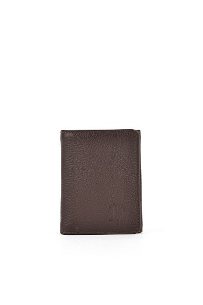 Ziya Men's Genuine Leather Wallet 1519841 Zd05 Coffee Color