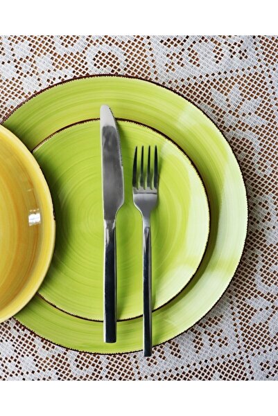 Tavola Colorful Dinner Set 18-piece Colorat Farfurii Dining Set Plate Set Ceramic Dishwasher Microwave Safe