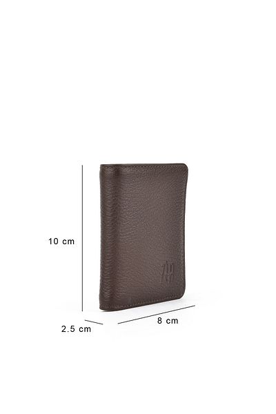 Ziya Men's Genuine Leather Wallet 1519841 Zd05 Coffee Color