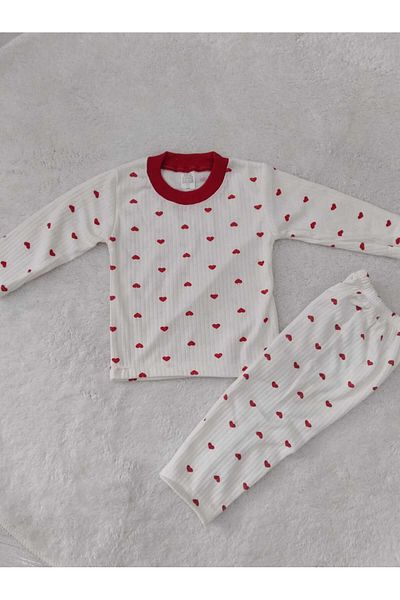 Store Red Heart Detailed Baby Kids Pajama Set Nightgown Newborn