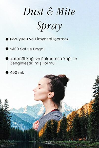 OnkaFarma Onka Farma Toz Akar Spreyi 400 ml Doğal Uçucu Yağ Içerikli Alerji Önleyici Sprey