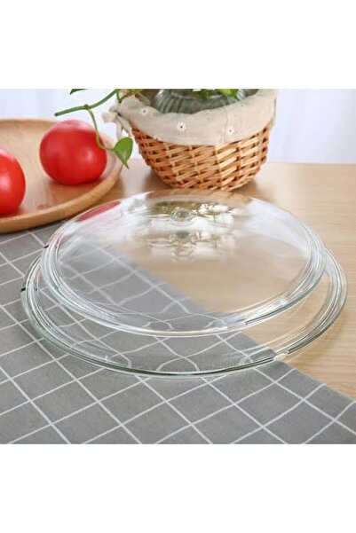 ALBETTO Cam Kapak Pyrex Tencere Tava Sahan Cam Kapağı 24 cm