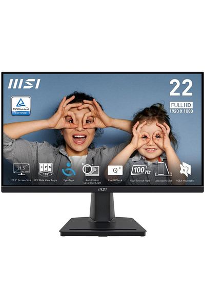 MSI Monitor LED, MSI PRO MP225 21.5inch FullHd, 4 ms, HDMI, VESA