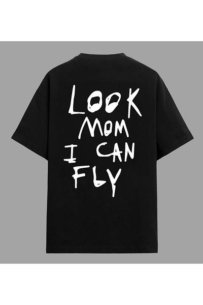 Edizen Unisex Oversize βαμβακερά μπλουζάκια, Travis Scott Look, Premium Μαύρο