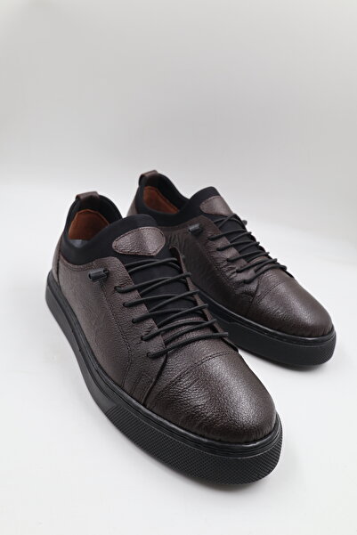 nazenintasarımlar Men's Inner Outer Genuine Leather Ultra Comfortable Lightweight THICK SOLE Seasonal Daily Shoes