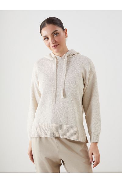 LC Waikiki Hooded Oversize Women's Knitwear Sweater