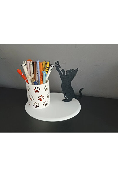 HasFar Tech حامل أقلام مزخرف بتصميم قطة لطيفة