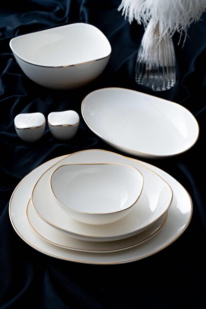 ACAR Blaise 6 Kişilik 29 Parça Porselen Yemek Takımı