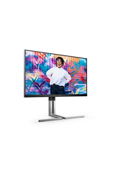 Aoc Monitor IPS, QHD, 75Hz, 4ms, HDR400, Boxe Pivot, HDMI, DisplayPort, USB, Negru