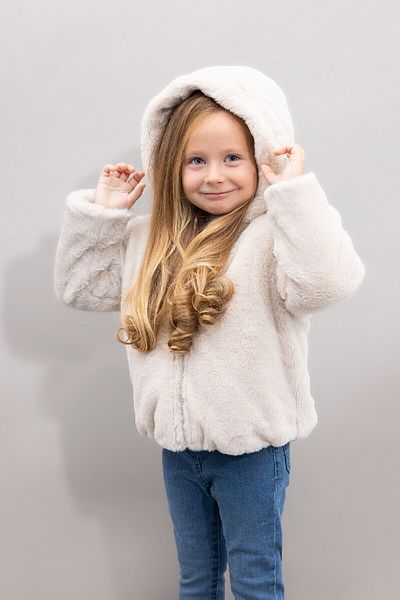 DeFacto Mantel für Baby-Mädchen mit Kapuze C5319A524AU