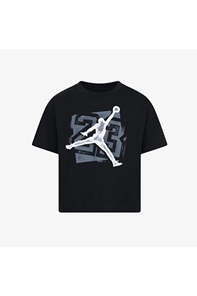 Nike Jordan Jumpman 23 Kız Çocuk Siyah Günlük T-Shirt