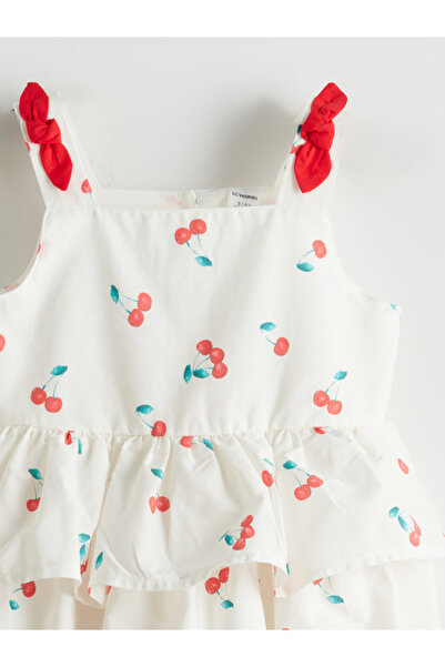 LC Waikiki Φόρεμα με τετράγωνο γιακά για κορίτσια