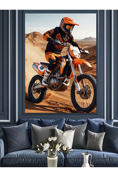 Tablomega Διακοσμητικός καμβάς Desert Racer - Ξύλινος πίνακας MDF