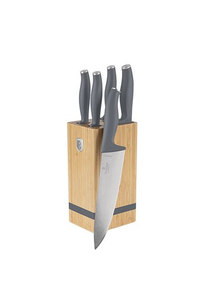 Berlinger Knife set with BAMBOO stand 6 pcs Aspen Collection