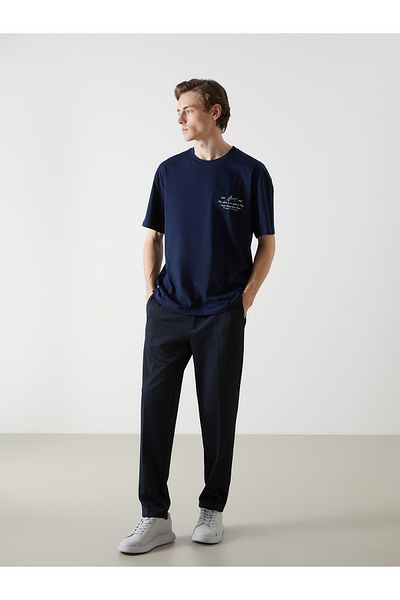 LC Waikiki LCW ECO Rundhalsausschnitt Kurzarm bedrucktes gekämmtes Herren-T-Shirt
