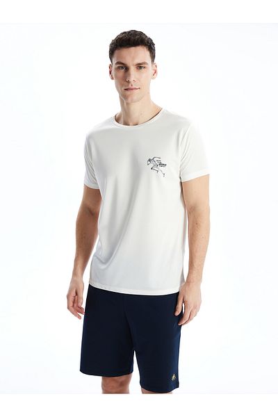 LC Waikiki Koszulka sportowa męska z okrągłym dekoltem i krótkim rękawem