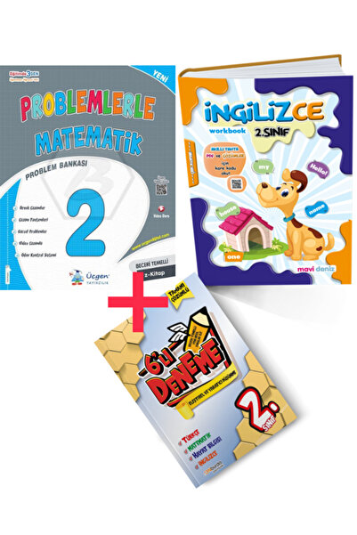 Üçgen Yayıncılık 2. Sınıf - Problemlerle Matematik + Mavi Deniz Yayıncılık 2....