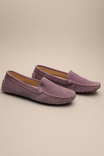 Gondol Loafer clasic de damă din piele naturală liliac 37 ttx.7014