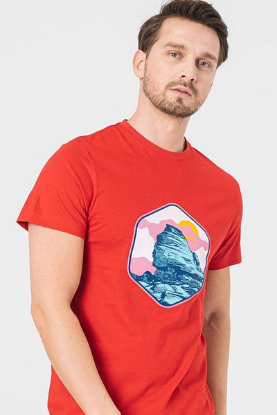 Pegas MEN'S SFINX CASUAL T-SHIRT RED-XXL