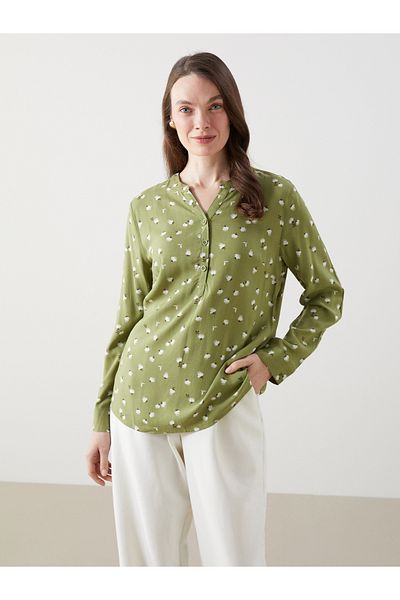 LC Waikiki Wacky Collar Patterned Women's Blouse