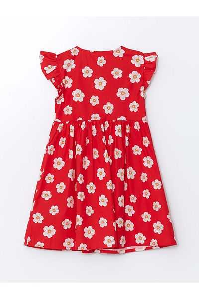 LC Waikiki Standard Pattern 100% Cotton Poplin Fabric Baby Girl Dress