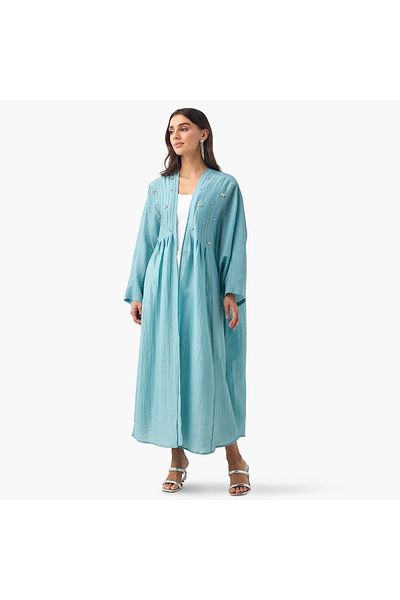 Iconic بلوزة طويلة مزينة بأكمام طويلة