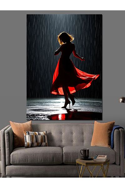 Tablomega Pânză decorativă Dancing in the Rain - MDF Lemn
