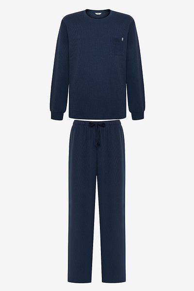 Penti Square Navy Pants Pajama Set