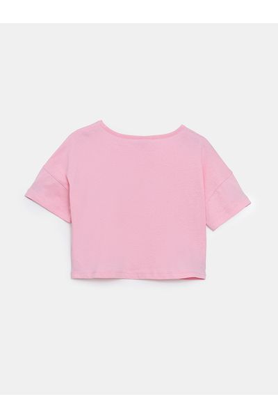 LC Waikiki Crew Neck Girl's Crop T-Shirt