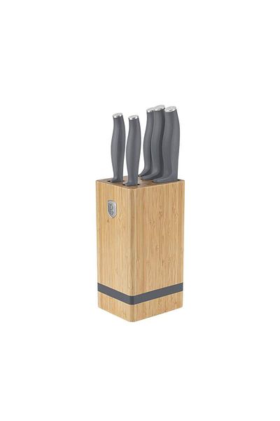 Berlinger Knife set with BAMBOO stand 6 pcs Aspen Collection