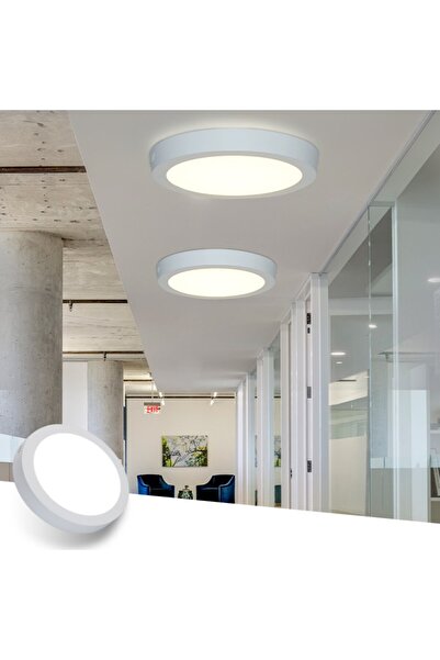 Cata 30 W Led Panel - Beyaz Işık (6500K) - Beyaz Kasa - Yuvarlak - Sıva Üstü ...