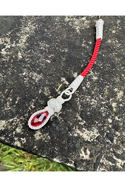 KAZZAZE نموذج حجر الزركون الملون الفضي Kazaziye شرابة مسبحة قصيرة واحدة، مناس...