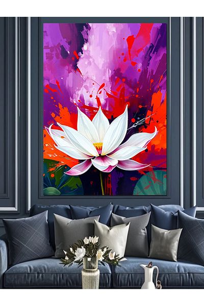 Tablomega Pânză decorativă Exploding Colors - Lemn MDF
