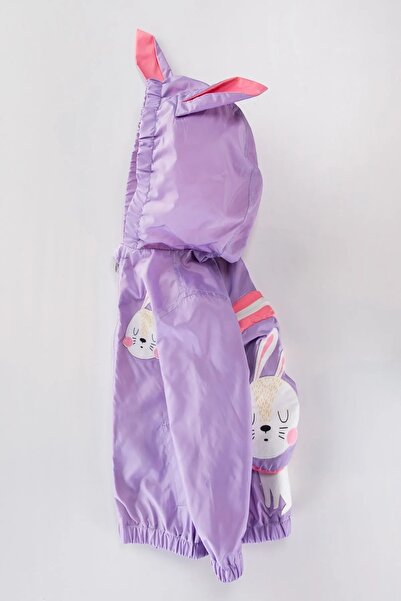 DeKuBaby Rabbit Figure Cute Coat Raincoat, Children-Baby Coat with Ears and Hood