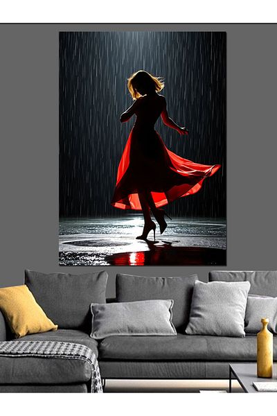 Tablomega Pânză decorativă Dancing in the Rain - MDF Lemn