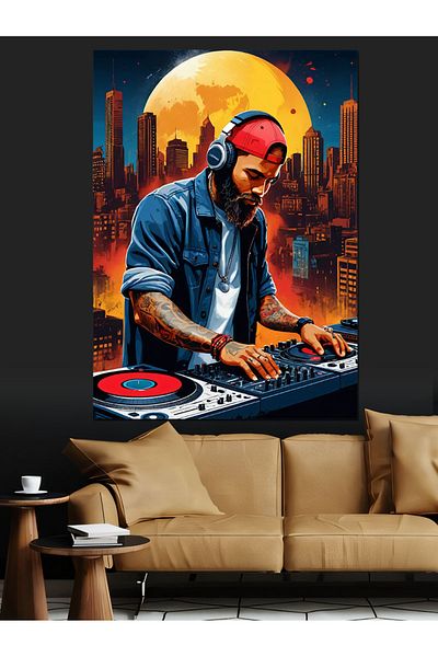 Tablomega Dj's City Dream Διακοσμητικός Καμβάς - Ξύλινος Πίνακας MDF