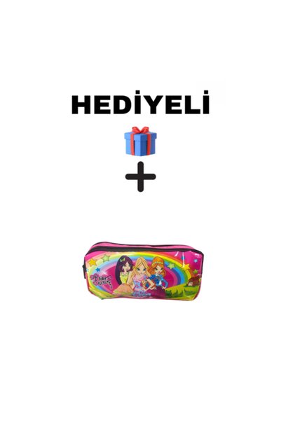 Genel Markalar WINKS KIZLAR KALEM KUTUSU ÇİFT GÖZLÜ + HEDİYELİ