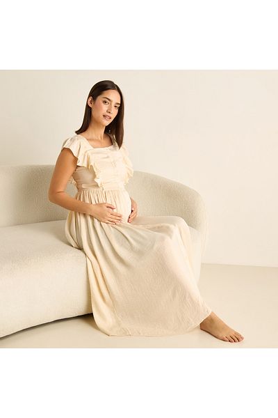 FAV Ruffle Detail Maternity Night Dress