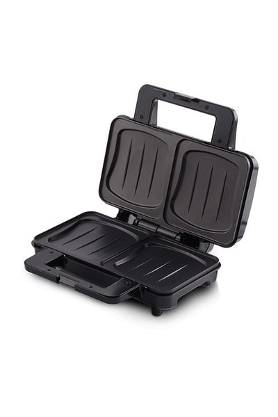 Berlinger Aparat pentru sandviciuri cu suprafata antiaderenta 900 W Black Silver Collection