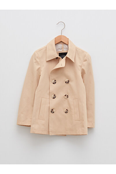 LC Waikiki guler de cămașă basic Trenci cu mânecă lungă pentru băieți