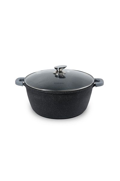 CLIKON 36cm Marble Casserole – Premium Die-Cast Aluminum, Nonstick & Durable